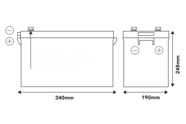 Smart Power Lithium Accu 200Ah 12,8V BT 5.0 Heating Pack