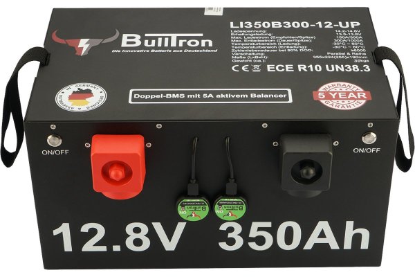 BullTron 350Ah LiFePO4  12.8V Polar Accu met Bluetooth BMS