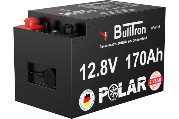 BullTron 170Ah LiFePO4 12.8V Polar Accu met Bluetooth BMS