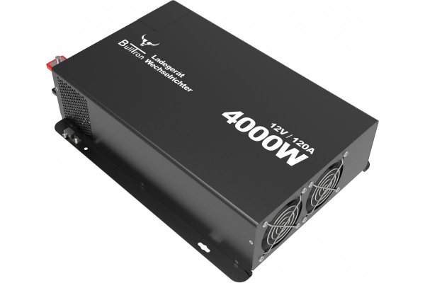 BullTron Combi Lader/Omvormer 4000W-12V/230V 120A + display