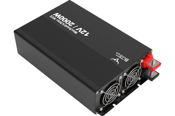 BullTron Omvormer 2000W-12V/230V Aut. + aan/uit schakelaar