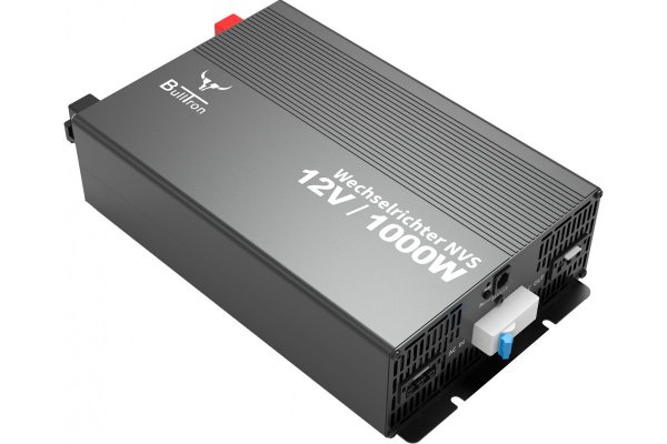 BullTron Omvormer 1000W-12V/230V Aut. + aan/uit schakelaar