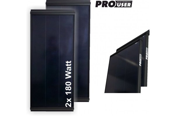 Zonnepaneel camper  2x 180 Watt inclusief regelaar en installatie  (360Watt)