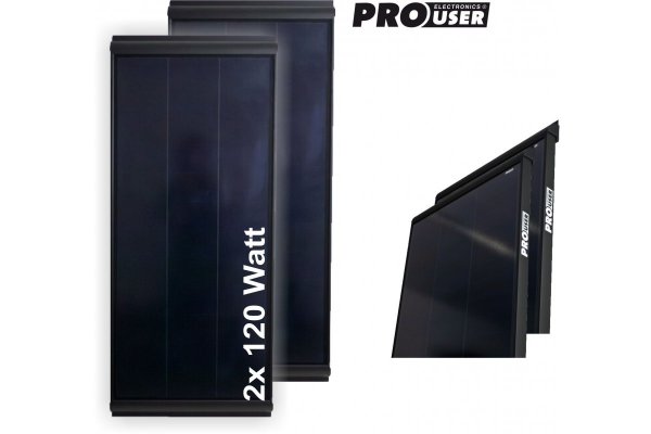 Zonnepaneel camper  2x 120 Watt inclusief regelaar en installatie  (240Watt)